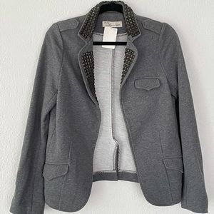 Vintage Havana Studded Knit Blazer
